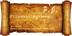 Pilinszki Julianna névjegykártya